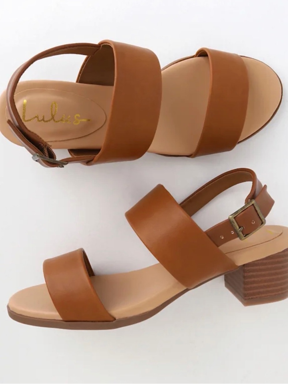 Lulu’s Tulum Trek Tan Heeled Sandals